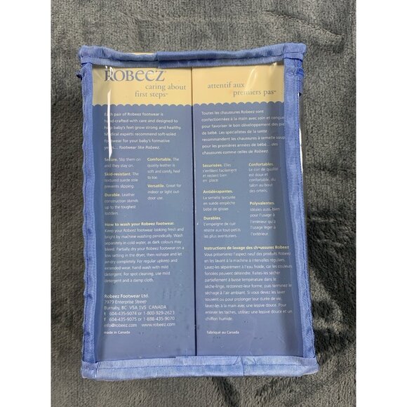 Robeez Navy Caring About First Steps Baseball Leather Crib Shoes 2-3 Months - Picture 2 of 5